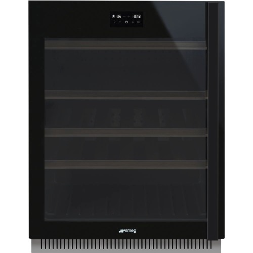 SMEG veinikülmik CVI638LN3 Dolce Stil Novo, integreeritav, 114 l, 82cm, VASAK, klaasuks, must