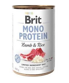 Brit koeratoit Brti Mono Protein Lamb, Brown Rice - 400g