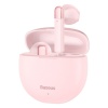 Baseus juhtmevabad kõrvaklapid Encok W2 Bluetooth 5.0, roosa
