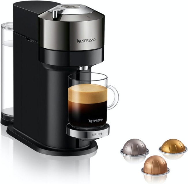 Krups kapselkohvimasin Nespresso Vertuo Next Deluxe, must/kroom