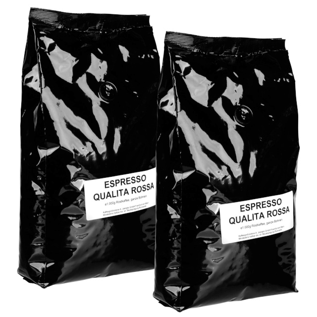 Joerges kohvioad Espresso Qualita Rosso 2kg Beans Set