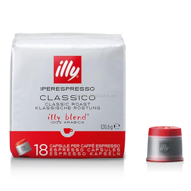Illy kohvikapslid espresso, 18tk