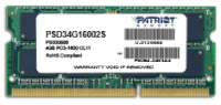 Patriot mälu 4GB 1600MHz DDR3 Non-ECC CL11 SODIMM