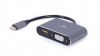 Cablexpert adapter USB-C -> HDMI and VGA display A-USB3C-HDMIVGA-01 0.15 m, hall