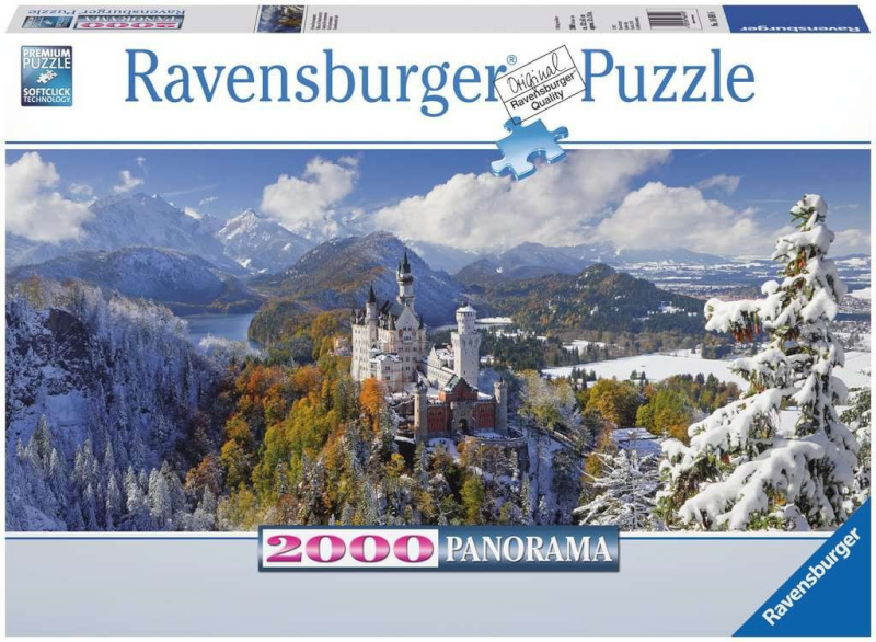 Ravensburger pusle Panorama Castle Neuschwanstein 2000-osaline 