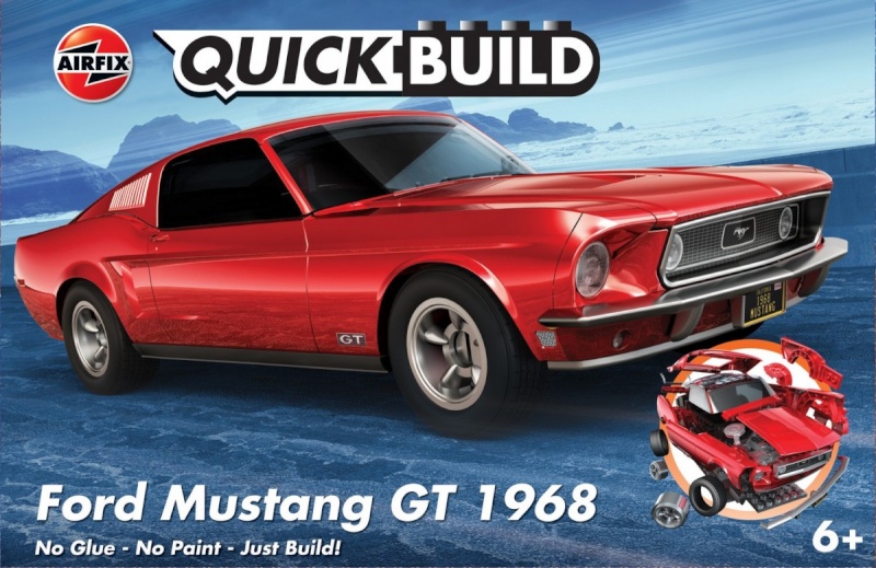 Airfix mudelauto Quickbuild Ford Mustang GT 1968