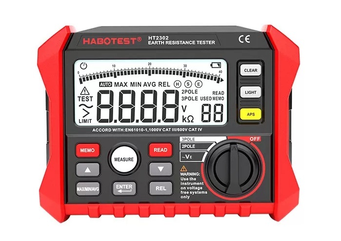 Habotest HT2302 digitaalne Earth Resistance Tester