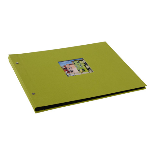 Goldbuch fotoalbum Bella Vista 30x25 cm, roheline with 40 must lehed