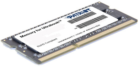 Patriot mälu 4GB DDR3 SO-DIMM 1600MHz CL11 1.35V