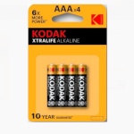 Kodak patarei XTRALIFE Alkaline AAA (LR3) 4tk