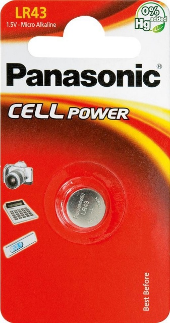 Panasonic patarei LR43/1B
