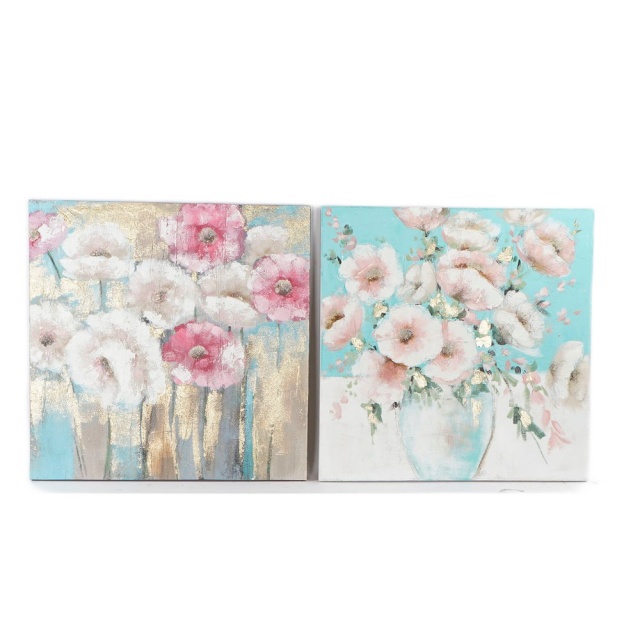 DKD Home Decor maal 99,5x3,5x99,5cm Vaas Shabby Chic (2tk)