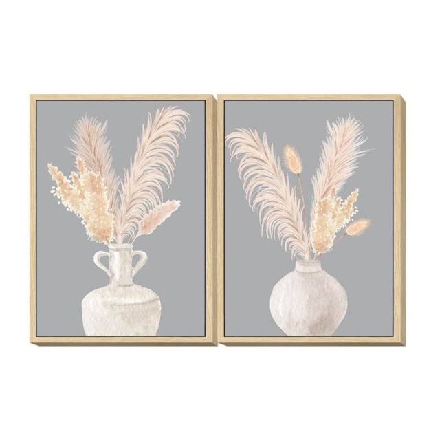 DKD Home Decor maal Vaas 50x4x70cm Shabby Chic (2tk)