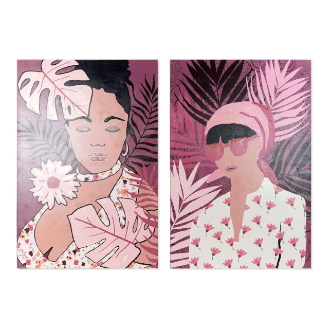 DKD Home Decor maal African Koloniaalne 80x3x120cm Aafriklanna (2tk)