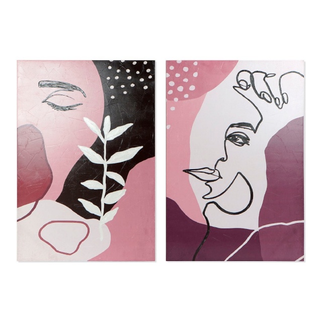 DKD Home Decor maal Eye Abstraktne 80x3x120cm Skandinaavia (2tk)