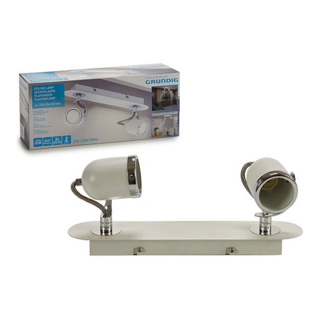 Grundig Laevalgusti 50 W Metall valge 360º (8x13x31cm)