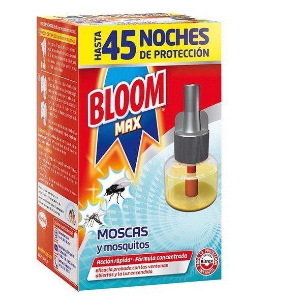 Bloom elektriline sääsepeletaja Bloom Max Moscas Mosquitos 45 Öö 1 Ühikut 18 ml