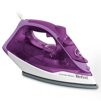 Tefal FV2836 Dry & Steam iron Ceramic soleplate 2400 W lilla, valge