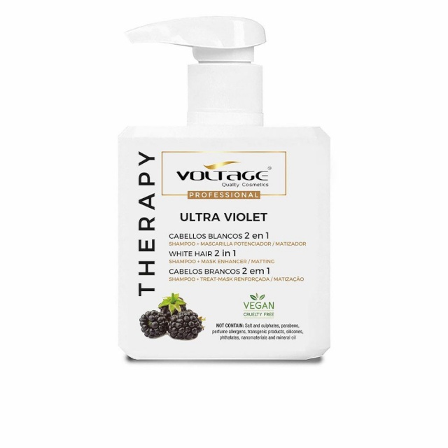 Voltage šampoon blondidele ja hallinevatele juustele Voltage Therapy Ultra Violet 2-in-1 (500ml)