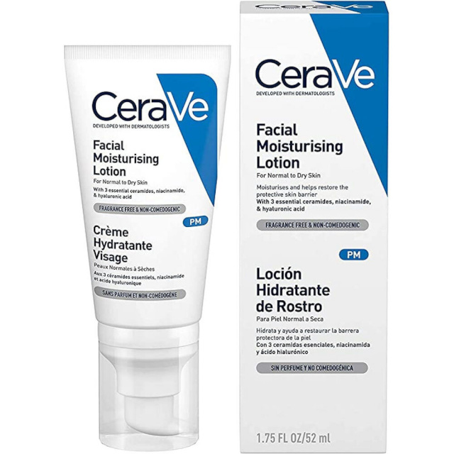 CeraVe näokreem Moisturizing Facial Lotion 52ml, naistele