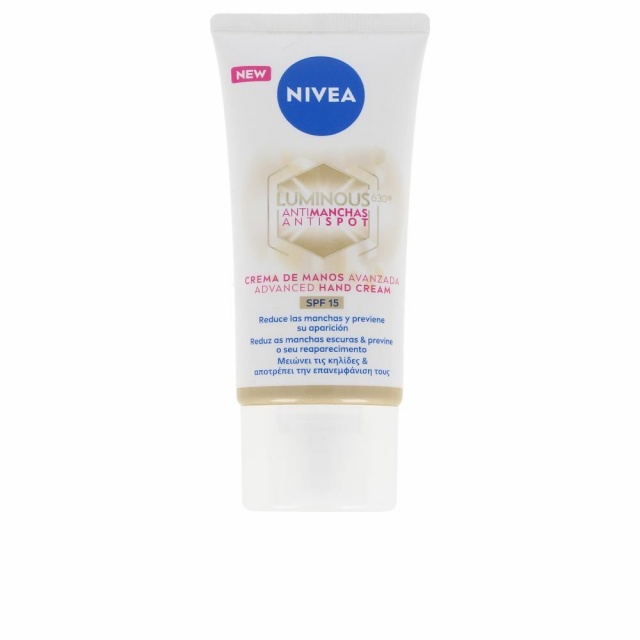 Nivea Pigmendilaikude vastane kätekreem Nivea Luminous 630º Spf 15 (50ml)