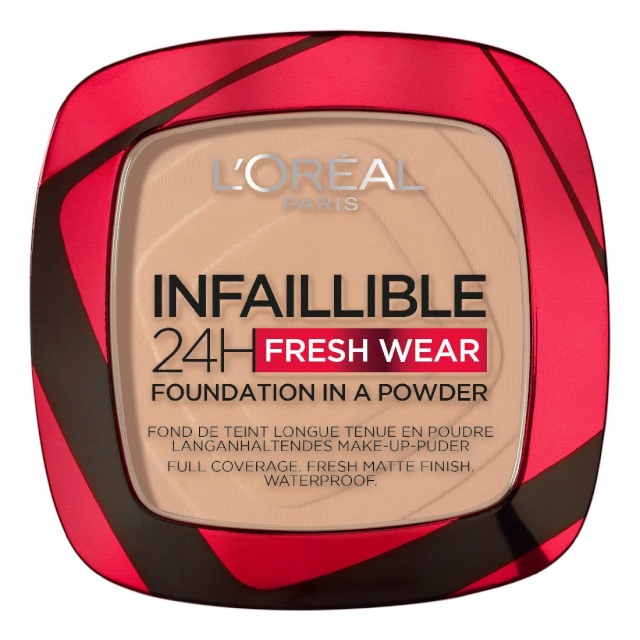 L'Oreal Paris kompaktpuuder Infallible Fresh Wear 24 tundi 130 (9g)