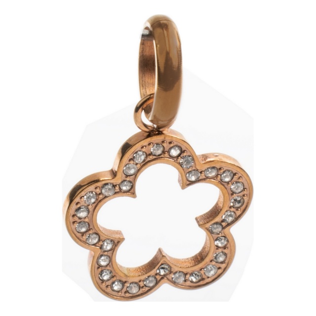 Folli Follie amulett 3P16FLORW roosa 2 cm