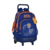 Valencia Basket ratastega koolikott Compact M918 sinine oranž 33x45x22cm