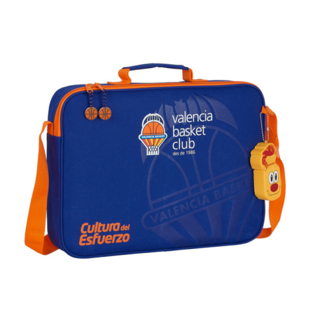 Valencia Basket Kooli ranits sinine oranž 38x28x6cm