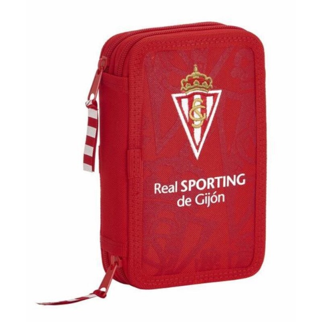 Real Sporting de Gijón kahe sahtliga pinal punane 12.5x19.5x4cm 28-osaline