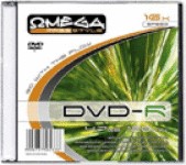 Omega Freestyle toorik DVD-R 4.7GB 8x CD-karp ühene, läbipaistev sisu