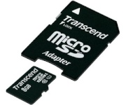 Transcend mälukaart microSDHC 8GB Class 10 UHS-I 400x + SD Adapter