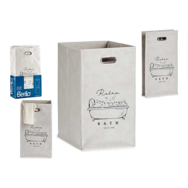 Berilo Korv Relax Bath Kokkupandav valge Papp 60 L 35x57x35cm