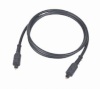 Gembird Toslink optical cable, black, 1 m