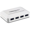 Trendnet USB jagaja TU3-H4 interface hub 5000 Mbit/s, valge