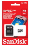 SanDisk mälukaart microSDHC 32GB + SD adapter