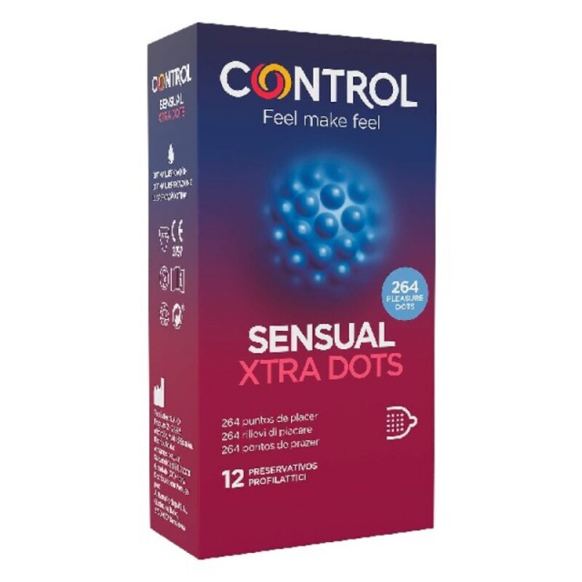 Control kondoomid Sensual Xtra Dots (12tk)