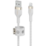 Belkin laadija Boost Charge Pro Flex USB-A Cable with Lightning Connector 3m, valge