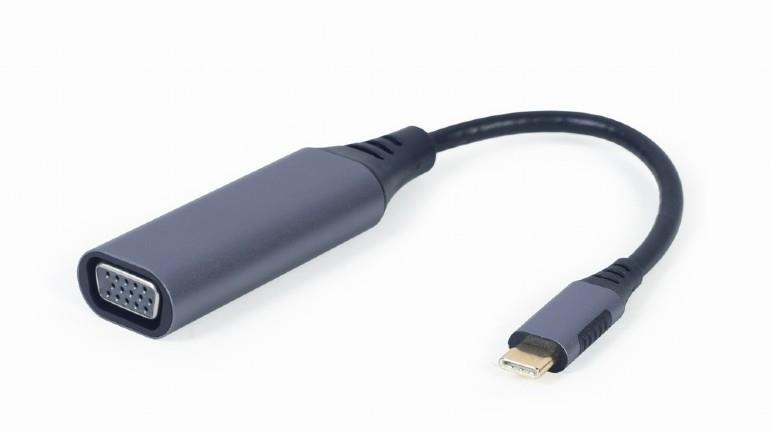 GEMBIRD adapter A-USB3C-VGA-01 0.15m USB-C VGA (D-Sub) hall