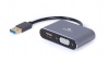 Cablexpert USB display adapter A-USB3-HDMI VGA-01 0.15 m, USB-A 3.0 