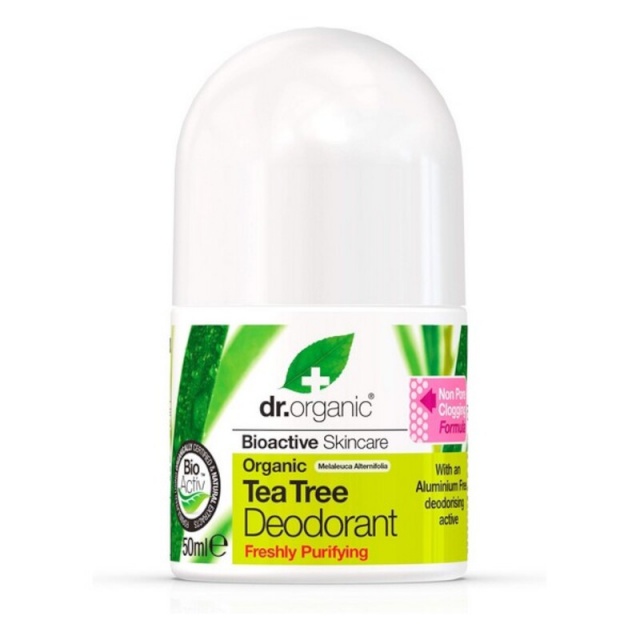 Dr.Organic Rull-deodorant DR00145 Teepuu 50ml