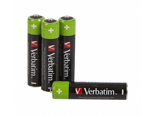 Verbatim patarei Rechargable AAA 950mAh (4tk Blister)