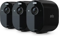 Arlo valvekaamera Essential Spotlight LED-valgusega, must, 3tk