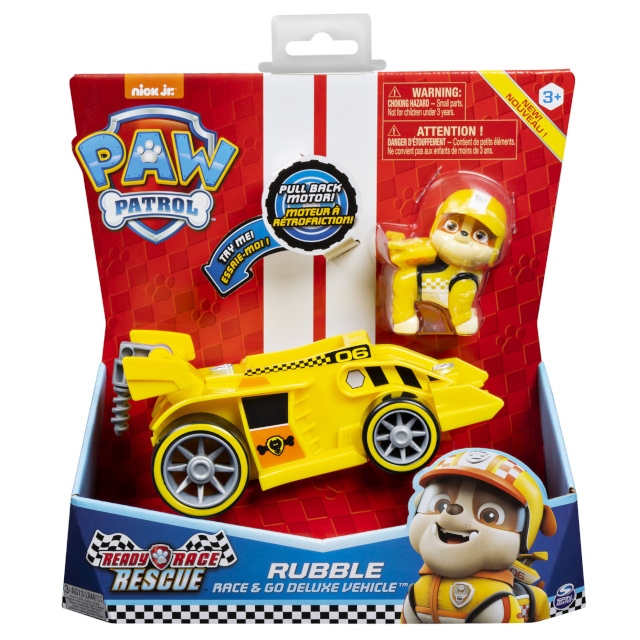 Paw Patrol sõiduk mängufiguuriga Ready Race Rescue Rubble Race & Go Deluxe Vehicle, 6058587