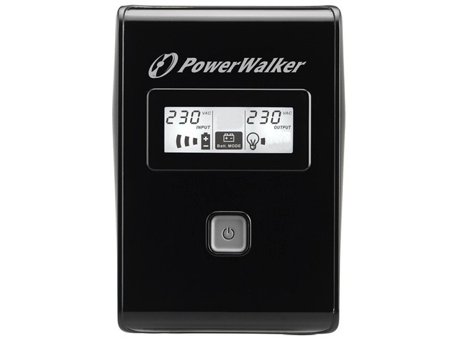 PowerWalker UPS LINE-INTERACTIVE 850VA 2X SCHUKO OUT, RJ11 IN/ OUT, USB, LCD