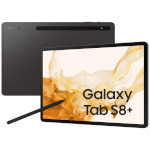 Samsung tahvelarvuti Galaxy Tab S8+ SM-X800 128 GB 12.4" Qualcomm Snapdragon 8 GB Wi-Fi 6 (802.11ax) Android 12 Grafiit