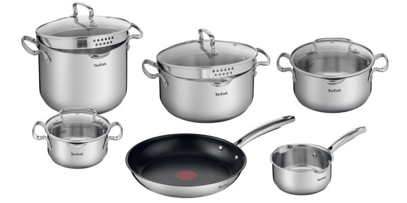 Tefal pottide ja pannide komplekt Duetto+ G732SA55, 10-osaline