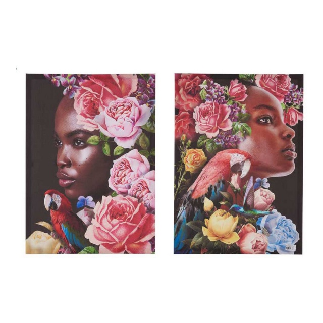 Gift Decor maal Daam 50x3x70cm (2tk) (50x1,5x70cm)