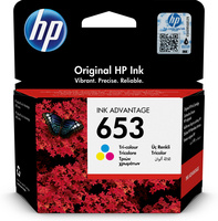 HP tindikassett 653 Tri-color Original