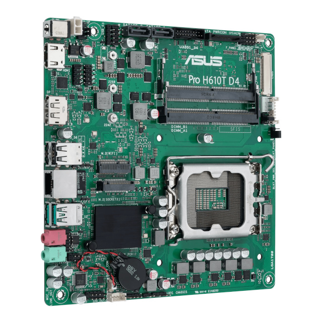 ASUS emaplaat Pro H610T D4-CSM Intel LGA1700 DDR4 Mini-ITX, 90MB1AM0-M0EAYC